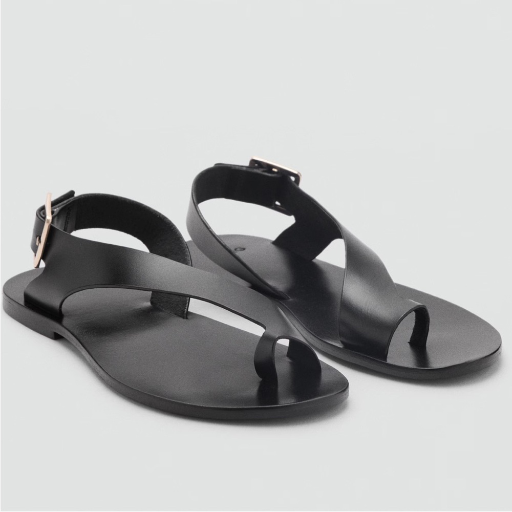 Mango Black Sandals size 41